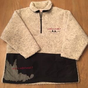 Catimini Sherpa style quarter zip sweatshirt